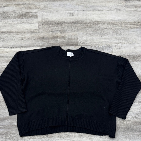 Dear John Sweaters - Dear John Women's Classic Black Crew Neck Sweater